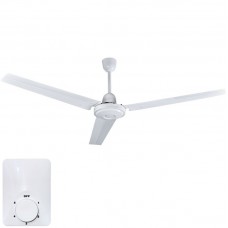 Ανεμιστήρας Οροφής 75W Με 3 Πτερύγια Λευκός Μεταλλικός